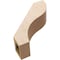 Ekena Millwork 5-inch W x 16-inch D x 16-inch H Geneva Rough Cedar Woodgrain TimberThane Knee Brace, Primed BRCUR05X16X16GNVRCPR - alternate 6